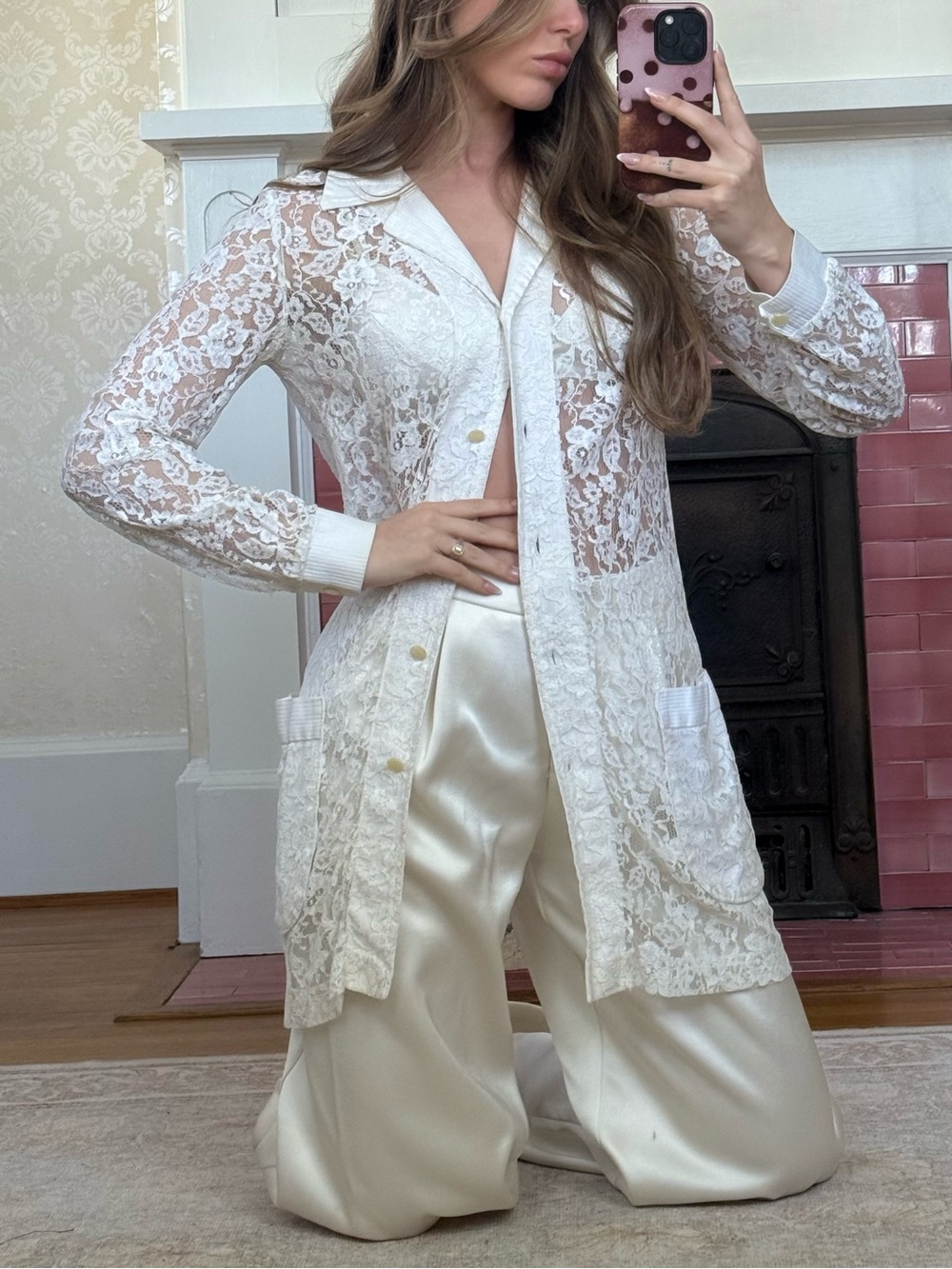 Sheer Lace - White dress or cover up